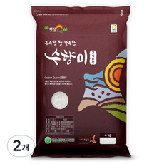 수향미 골든퀸 3호 백미 특등급, 4kg, 2개 4kg, 2개