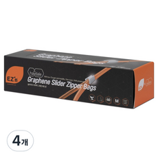 EZ'n 滑鏈夾鏈袋 石墨烯版, 15入, 4個, 中(M)