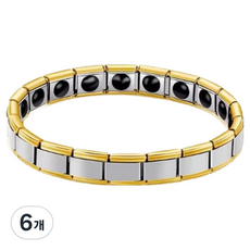 KODACHIEF 데일리 팔찌 블랙원석 골드띠, 6개