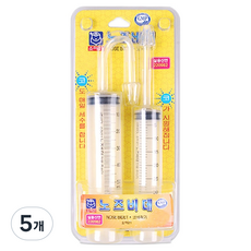 소아21 수동식 코 세정기, 노즈비데, 5개