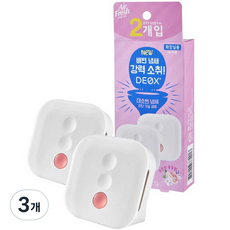 에어후레쉬 데옥스 화장실용 비치형 방향제 2p, 12ml, 3개, 꽃향