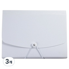 빅벅 아코디언 파일 수납 정리 13칸, 무지개 화이트, 3개