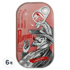 포르토스 핫 올리브오일 참치, 120g, 6개