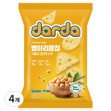 Darda 鷹嘴豆脆片, 45g, 4個
