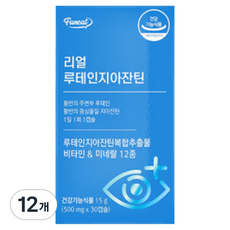 퍼니트 리얼 눈건강 루테인 지아잔틴, 30정, 12개