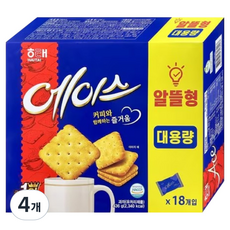 해태에이스 과자 알뜰형 대용량, 436g, 4개