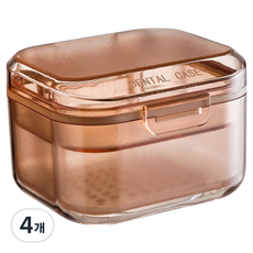 까마느 루네온 모던 휴대용 약통 교정기 케이스 살구색, 4개