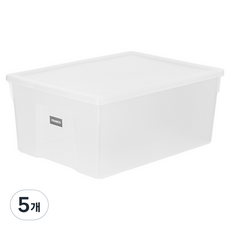 韓國製造收納整理箱, 5個, 透明