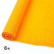 MaDaKkuMi 皺紋紙 皺褶紙 36 深黃色 50 x 250 cm, 6個, 1色