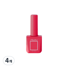 모스티브 반하다 핑크 반시럽 젤네일 쿨컬러, MC-26 레드핑크, 4개, 12ml