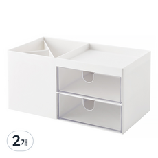 모던앳 다용도 미니 보관함, 화이트, 2개