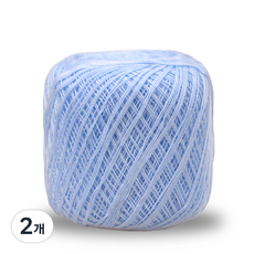 미소털실 파이스타 레이스 뜨개실 50g, 56 스카이, 2개