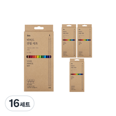 아이비스 비비드 연필 세트 HB SP12036, 혼합색상, 16세트