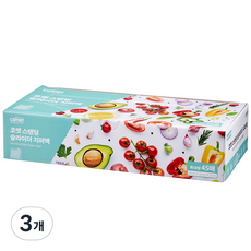 코멧 슬라이더 지퍼백, 특대형, 45개입, 3개