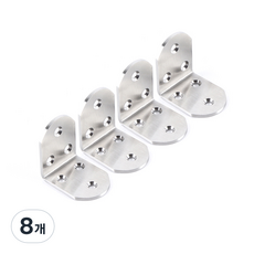 E.T.SHOP 둥근 스텐 꺽쇠 고급형 소형 50 x 50 x 38mm, 8개