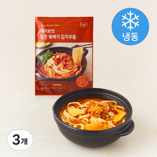 페이보잇 얼큰 뚝배기 김치우동 (냉동), 340g, 3개