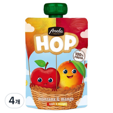 아넬라 HOP 과일퓨레, 100g, 4개, 애플망고