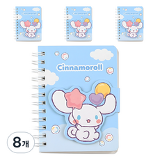 三麗鷗 磁吸筆記本 大耳狗 59張, 藍色, 8個