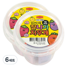 pinkfoot 胡蘿蔔朋友們順利橡皮擦組, 橘色, 6套