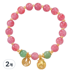 Homecell 幸運祈願手鍊 K3623 福字金畫龍 18cm, 2個