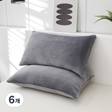 SOHEIM 可整顆水洗超細纖維枕頭, 6個, 灰色