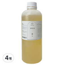 자연의숲 동백오일, 1L, 4개