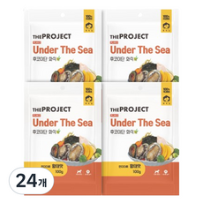 펫러닝 강아지 더프로젝트 PLAN2 언더더씨 후코이단 자연화식, 황태맛, 100g, 24개