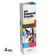 헤이조이 프리미엄 유성 색연필 세트, 4세트, 24색