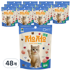 캐츠랑 고양이 저요저요 덴탈 간식, 참치, 60g, 48개
