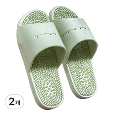 Meongsters 後腳跟刺激指壓拖鞋 250-255mm, 綠色, 2個