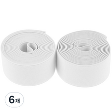 코멧 베이직 수예용 고무밴드 35mm, 화이트, 6개