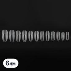 비앙티노 인조 네일 팁 투명 반무광 풀커버 240p 세트 25BRS288, 6세트, No8