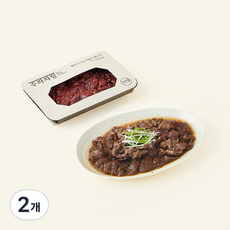 수라차림 한우 1++ No.9 양념 소불고기, 300g, 2개