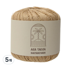 니뜨 아사태사 실 70g, 504스킨베이지, 5개