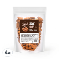 투데이넛 구운 아몬드, 500g, 4개
