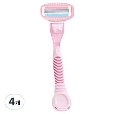 마켓링 여성용 프리미엄 면도기 핑크 타입2, 1개입, 4개
