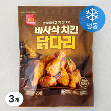 마니커에프앤지 바사삭 치킨 닭다리 (냉동), 850g, 3개