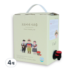 모모씨네 사과즙, 4개, 3L