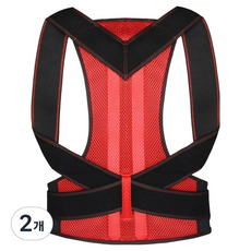 소울리치 통풍이 잘되고 견고한 자세교정 밴드 레드, 2개