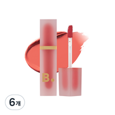 비바이바닐라 벨벳 블러드 베일 립틴트, PK01 로지 샴페인, 4.5g, 6개