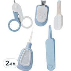 Blue Market 小獅子美甲 5 件套, 2組, 藍色