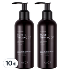 AVCA 敏感肌膚貼合刮鬍凝膠, 200ml, 10個
