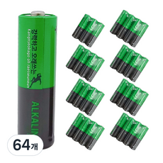 鹼性 AA 電池, 64入, 1入