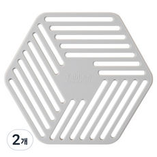 TABLEISM 矽膠耐熱電磁爐保護墊, 現代灰, 2個