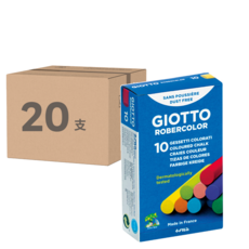 GIOTTO 無毒環保粉筆(10色), 538900, 20支