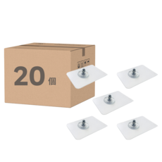 小麥購物 強力免打孔無痕螺絲貼片 L1010, 20個