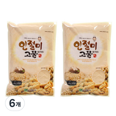 Woori Bori 韓式麻糬沾粉 黃豆粉, 6個, 500g