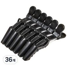 ROSICLER 防滑鱷魚髮夾, 36個, 黑色