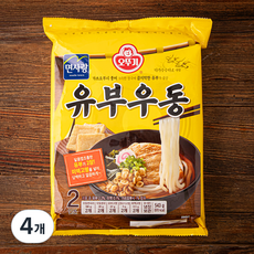 오뚜기 유부우동 2인분, 543g, 4개