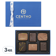 CENTHO 어쏘티드 컬렉션 프리미엄 초콜릿 6종 세트, 48g, 3세트